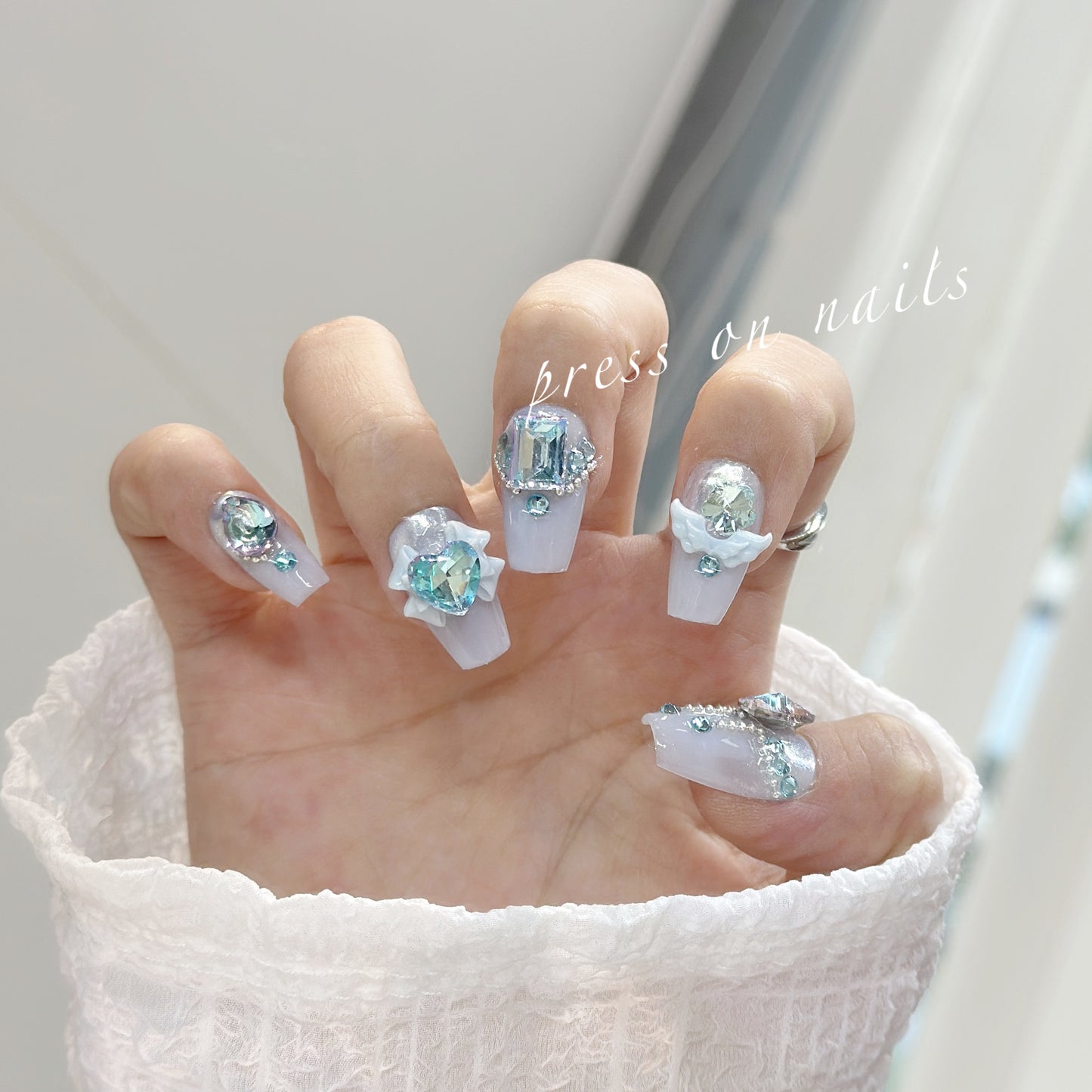 Pure Desire Blue Angel Press-On Nails