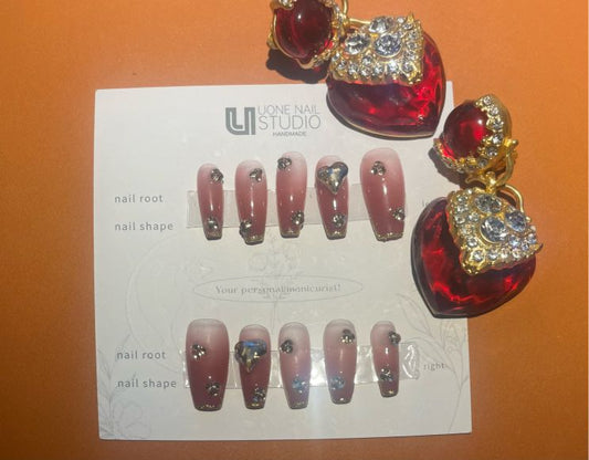 Golden Bell Elegance Press-On Nails